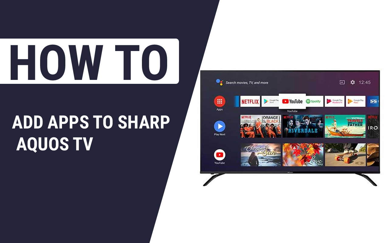 add apps to sharp smart tv en2a27st